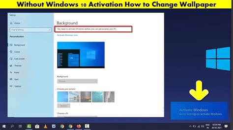 Change background without activating windows